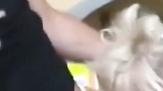 Naughty milf gets fucked in the bathroom