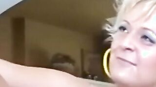 Naughty milf gets fucked in the bathroom
