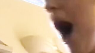 Naughty milf gets fucked in the bathroom