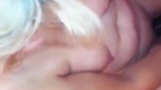Blonde Girl Fulfills Her Big Black Dildo Fantasy