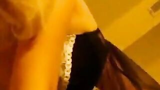 18-year-old Amateur Girlfriend in Lingerie Fucked Hard