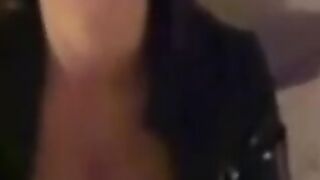 Latex-Loving Cumslut's Homemade Blowjob Video