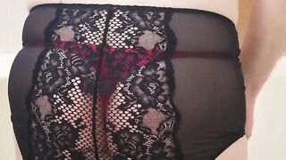Emo Twink Teases Sexy Butt in Amateur Crossdresser Video 2