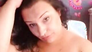 WilliieExplosions: BBW Brunette Teases with Big Assets