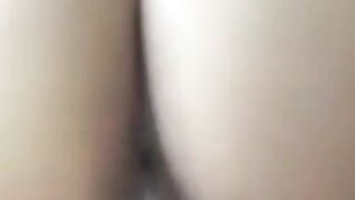 Asian Amateur Loves Big White Cock - Blowjob & Ride
