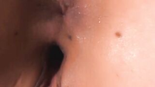 Cum Dripped Down Her Hole and Filled Her Pussy