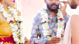 Indian New bride Bhabhi fucked by her ex-boyfriend in front of her husband Threesome