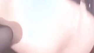 Asian Crossdresser Plays with Huge Toy