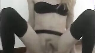 Cum with Crossdresser Bella