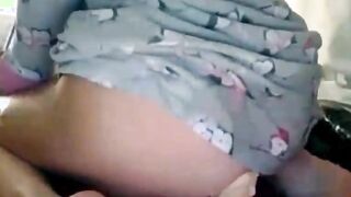 German Mom Riding 2 Big Dildos Into Her Amateur Snatch