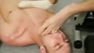 Big Cock Worships Amateur's Socked Feet 2