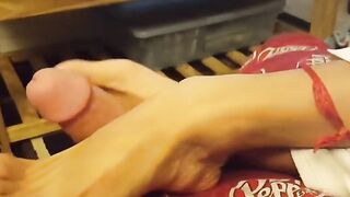 Asian Amateur Footjob POV