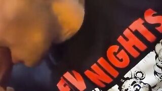 Big-Cock Blowjob and Handjob on the Couch