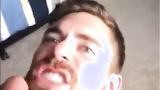 Sucking a Thick Cock - Amateur Hunk Blowjob