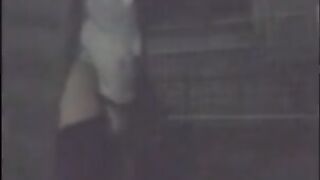 Asian Crossdresser Cums Outside