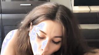 Big-Titted Russian Teen's Hardcore POV Blowjob Session