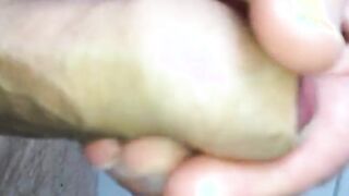 Playing with my small cock on 01.04.2016 2