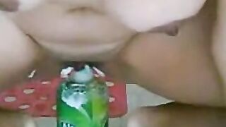 Latina Anal Play in the Bathroom