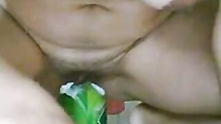 Latina Anal Play in the Bathroom
