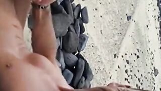 Spanish Beach Masturbation 2