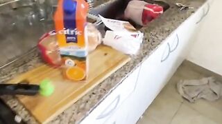 He saw her alone on the street and took her home to FUCK VERY HARD Doggy Style