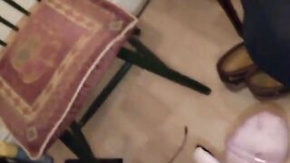 Crossdresser Eve Blows a Big Cock