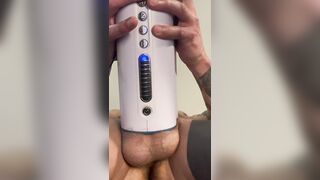 Hoss Kado plays with Autoblow Ultra - Under view
