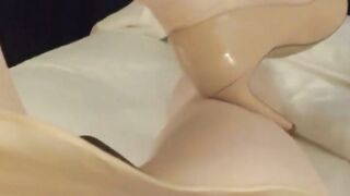 Crossdresser CD Sarah Masturbates Solo in Bed 2