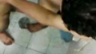 Twink Fucks Older Latin in Public Shower