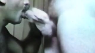 Black Cock Sucker's Old School Blowjob