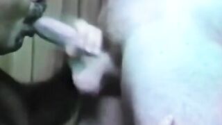 Black Cock Sucker's Old School Blowjob