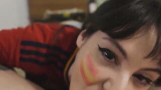 Pamsnusnu me relaja durante el partido del Mundial de fútbol 2