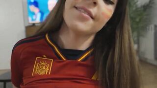 Pamsnusnu me relaja durante el partido del Mundial de fútbol 2