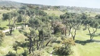 paseo en teleferico en la casa de campo de Madrid con tetona termina en mamada