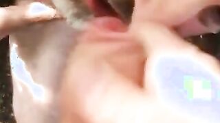 Outdoor Blowjob Tables Turned on Amateurs