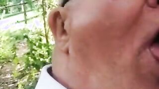 Outdoor Blowjob Tables Turned on Amateurs