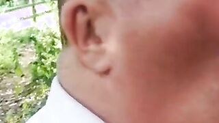 Outdoor Blowjob Tables Turned on Amateurs