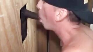 Sucking BBC At Glory Hole - Amateur Interracial Gay Video
