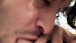 Twink's Blowjob & Cumshot Before Bed