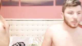 This Sexy Short Hair Babe Sucking Big Cock