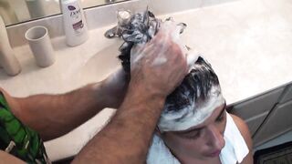 Taboo Hair Washing JOI and Lathered Masturbation