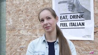 GERMAN SCOUT - CUTE 19 YEAR OLDER KINUSKI TALK TO REAL LEG