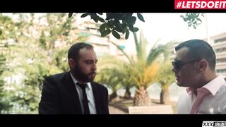 XXXShades - British Skank Tina Kay Double Penetrated by two Spanish Dudes