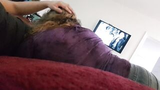 Milf oral sex with facemask covid 19