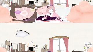 [VR 360 4K] Lulu Suzuhara Nijisanji Vtuber Hand Job and Doggy Style