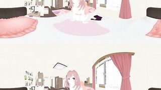 [VR 360 4K] Lulu Suzuhara Nijisanji Vtuber Hand Job and Doggy Style