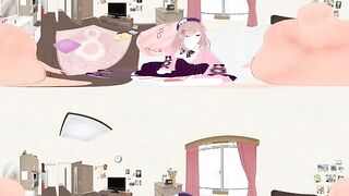 [VR 360 4K] Lulu Suzuhara Nijisanji Vtuber Hand Job and Doggy Style