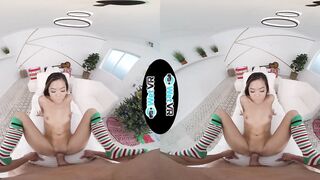 WETVR eastern Vina Sky Gifted Sex for Christmas in VR