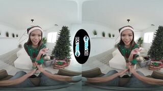 WETVR eastern Vina Sky Gifted Sex for Christmas in VR