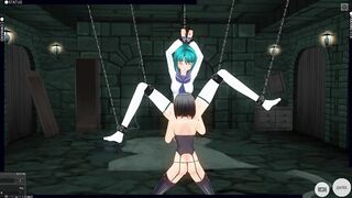 3D ANIME FETISH the Mistress took the School chick to the Basement